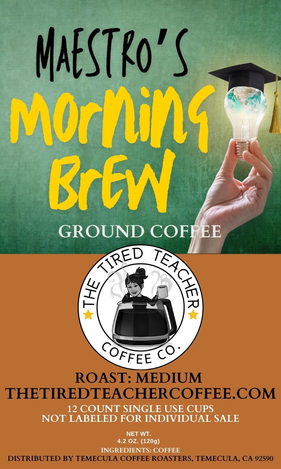 Maestro's Morning Brew~ Mexican~12 Pack Single Serve Coffee Pods